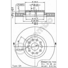 BRECO Δισκόπλακα BV 8334