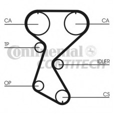CONTITECH Σετ οδοντωτού ιμάντα CT760K2