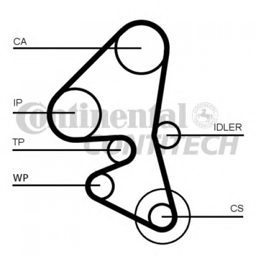 CONTITECH Ιμάντας Χρονισμού CT1163