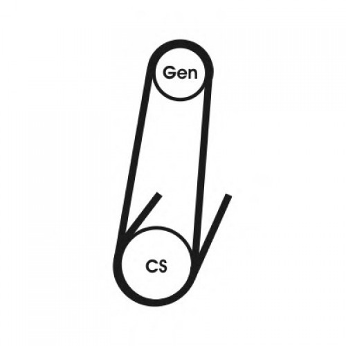 CONTITECH Ιμάντας poly-V 4PK611 ELAST