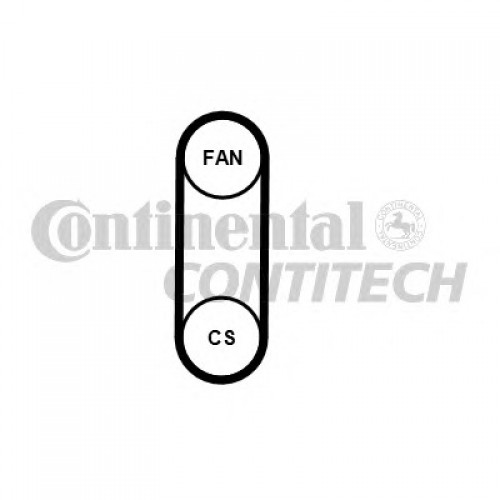 CONTITECH Ιμάντας poly-V 4PK711 ELAST