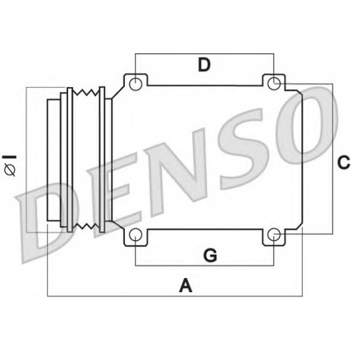 DENSO Συμπιεστής συστήματος κλιματισμού DCP50004