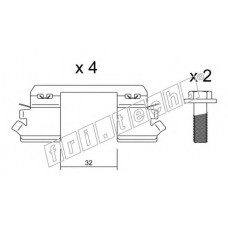 fri.tech. Σετ βοηθητικών εξαρτημάτων στα τακάκια KIT.029