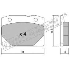 fri.tech. Σετ τακάκια 008.0