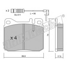 fri.tech. Σετ τακάκια 013.1W