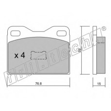 fri.tech. Σετ τακάκια 017.0