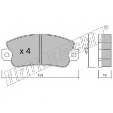 fri.tech. Σετ τακάκια 035.0