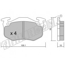 fri.tech. Σετ τακάκια 038.5
