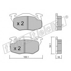 fri.tech. Σετ τακάκια 039.5