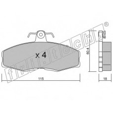 fri.tech. Σετ τακάκια 041.0