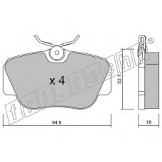 fri.tech. Σετ τακάκια 043.0