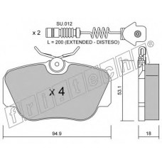 fri.tech. Σετ τακάκια 043.0W