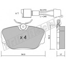 fri.tech. Σετ τακάκια 044.0W