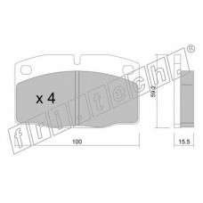 fri.tech. Σετ τακάκια 046.0