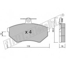 fri.tech. Σετ τακάκια 052.0