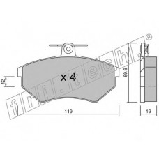 fri.tech. Σετ τακάκια 052.2