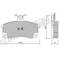 fri.tech. Σετ τακάκια 064.0