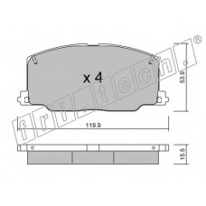 fri.tech. Σετ τακάκια 069.0