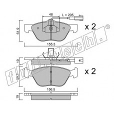 fri.tech. Σετ τακάκια 085.0