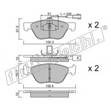 fri.tech. Σετ τακάκια 085.1