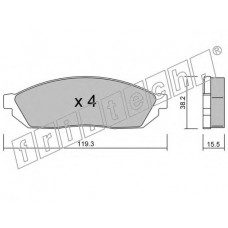 fri.tech. Σετ τακάκια 089.0