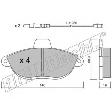 fri.tech. Σετ τακάκια 107.0