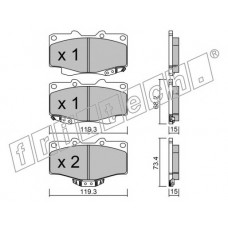 fri.tech. Σετ τακάκια 131.0