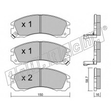 fri.tech. Σετ τακάκια 136.0