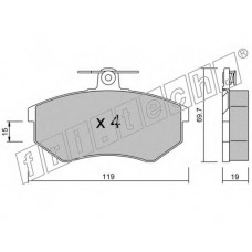 fri.tech. Σετ τακάκια 151.0