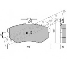 fri.tech. Σετ τακάκια 151.2