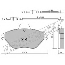 fri.tech. Σετ τακάκια 160.0