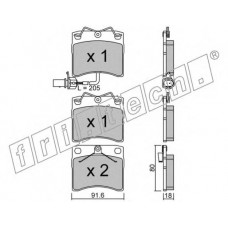 fri.tech. Σετ τακάκια 166.2