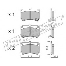 fri.tech. Σετ τακάκια 203.0
