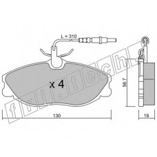 fri.tech. Σετ τακάκια 223.0
