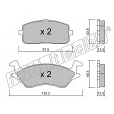 fri.tech. Σετ τακάκια 243.0