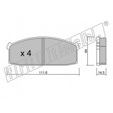 fri.tech. Σετ τακάκια 254.0