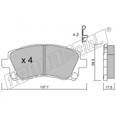 fri.tech. Σετ τακάκια 305.0