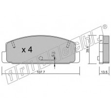 fri.tech. Σετ τακάκια 311.0