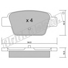 fri.tech. Σετ τακάκια 332.0