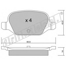 fri.tech. Σετ τακάκια 333.0