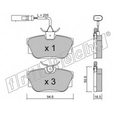 fri.tech. Σετ τακάκια 355.1