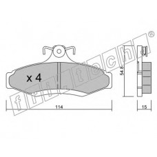 fri.tech. Σετ τακάκια 378.0