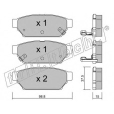 fri.tech. Σετ τακάκια 411.0
