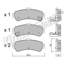 fri.tech. Σετ τακάκια 418.0