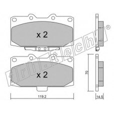 fri.tech. Σετ τακάκια 428.0