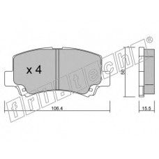 fri.tech. Σετ τακάκια 434.0