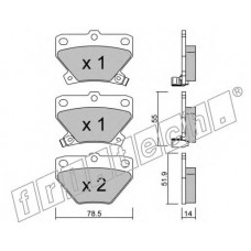 fri.tech. Σετ τακάκια 439.0
