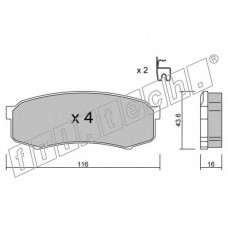 fri.tech. Σετ τακάκια 447.0
