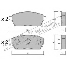 fri.tech. Σετ τακάκια 454.0
