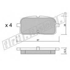 fri.tech. Σετ τακάκια 461.0